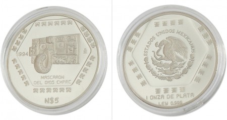 59 Euros Proof 1 onza plata 999 1994  
