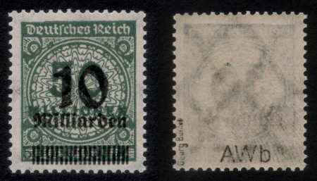 650 EUR Dt. Reich 1923 M 336AWb Michel 50 Millionen 10 Milliarden Magnifico ejemplar
