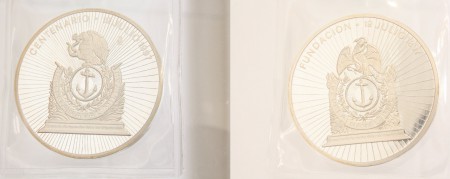 130 eur  5 oz plata 999 Centenario 1º Julio 1997  H. ESCUELA NAVAL MILITAR Mexico