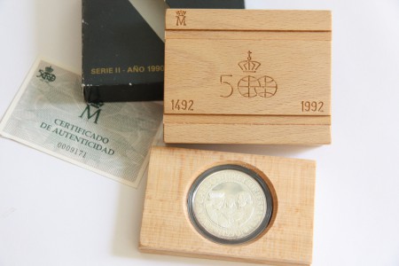 49 eur 5000 Pts  Estuche Serie II Año 1990 plata ( 4 disponibles)