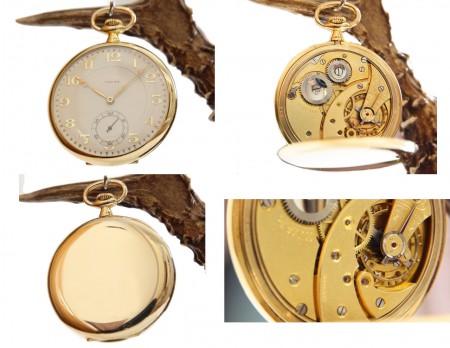 1100 eur Reloj de bolsillo Invar oro 18 K   Suiza  1906-1910