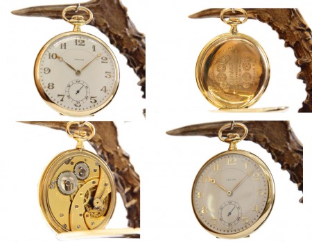 1100 Eur Reloj de bolsillo Invar Suiza oro 18 k  peso